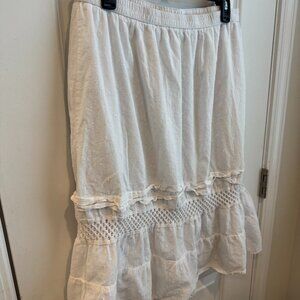 Elegant White Women's Skirt